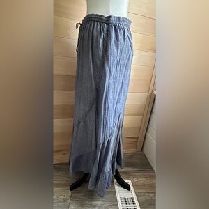 Denver Hayes, sleeveless dress, or skirt,Size L, Blue, tie top/waist